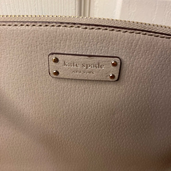 GRay LEATHER KATE SPADE CROSSBODY SHOULDERBAG VNTG - Picture 3 of 12